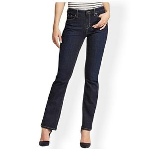 Mossimo Dark Wash Mid-Rise Modern Bootcut Denim Jeans 14